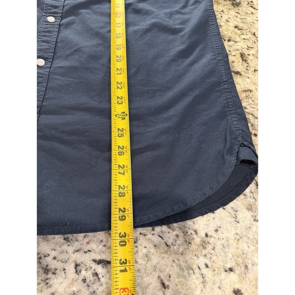 Superdry Shirt Men's XL Navy Blue Short Sleeve Button Down British Design Cotton - Picture 8 of 8